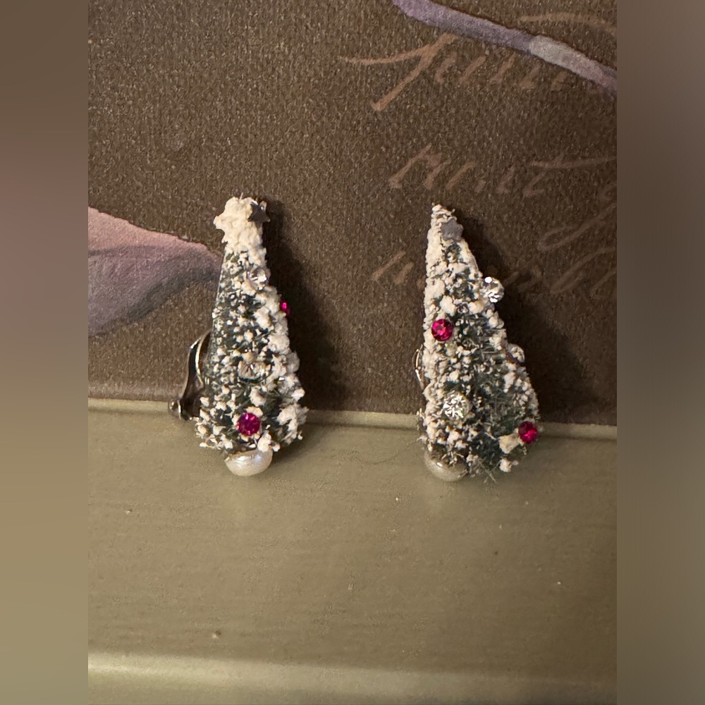 Bottle Brush trees earrings 🎄 - Picture 5 of 10